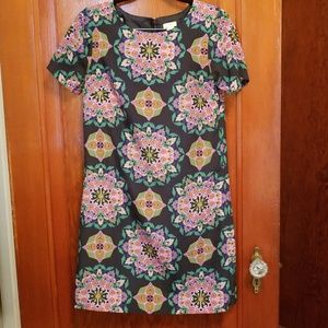 Gorg J.Crew Navy/patterned Shift dress